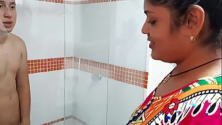 She goes into the bathroom when I'm taking a shower because she wants my cum in her mouth, my stepmother is a whore!